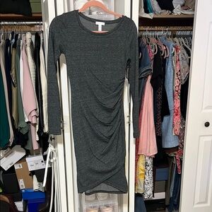 Gray Long Sleeve Dress